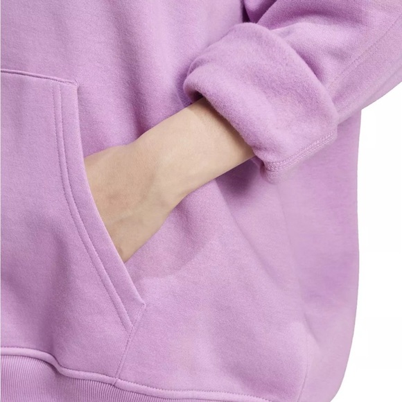 Adidas Purple Oversized Hoodie Sweatshirt NWT - Picture 5 of 7
